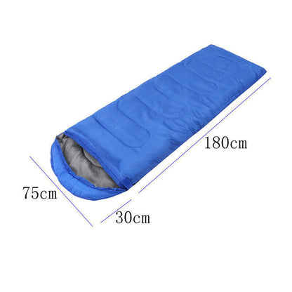 4 SEASON SINGLE SLEEPING BAGS CAMPING RECTANGULAR ENVELOPE ZIP UP KIDSUK