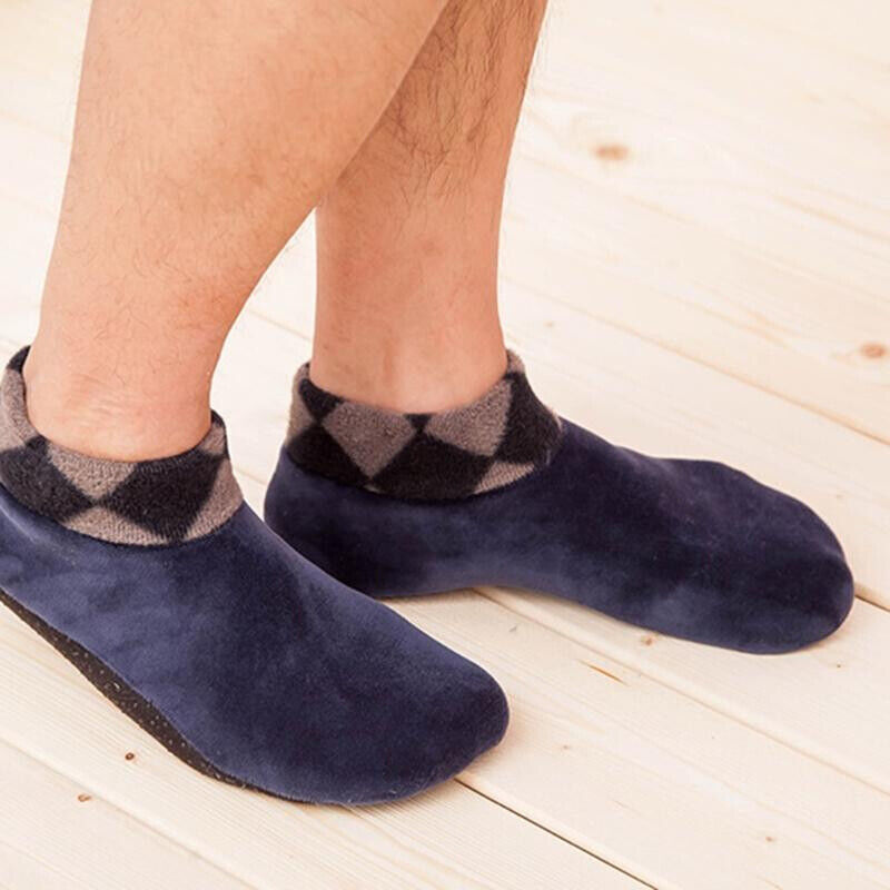 2Pair Women Men Winter Warm Thicken Bed Sock Non Slip Elastic Floor Sock Slipper