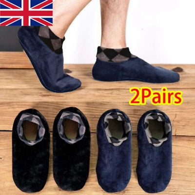 2Pair Women Men Winter Warm Thicken Bed Sock Non Slip Elastic Floor Sock Slipper