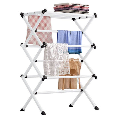 3 Tier Clothes Airer Dryer Metal Laundry Horse Drying Rack Indoor Outdoor Patio